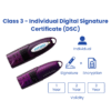 dsc class 3 individual dschub.in